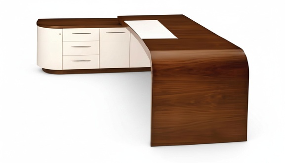 Eckschreibtisch Braun Home Office Tisch groÃ Chef Tische Schreibtisch MÃ¶bel