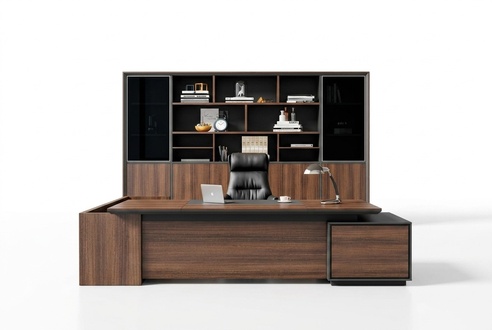 Edler Chef Schreibtisch Designer Ecktisch Robuste Arbeitszimmer MÃ¶bel