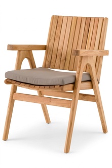Eleganter Holzstuhl in Braun fÃ¼r Wohnzimmer und Esszimmer