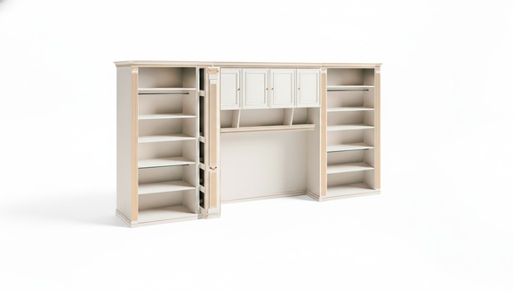 Exklusiver WeiÃer Kleiderschrank Schlafzimmer Holzpaneel MÃ¶bel SchrÃ¤nke