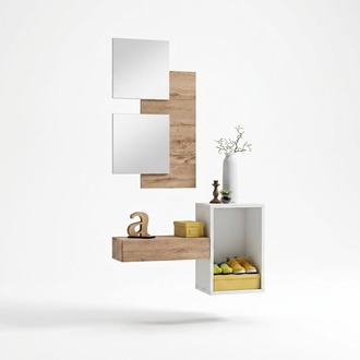 Flur Garderobe MÃ¶bel Moderne Design Wand Einrichtung Holz neu Diele