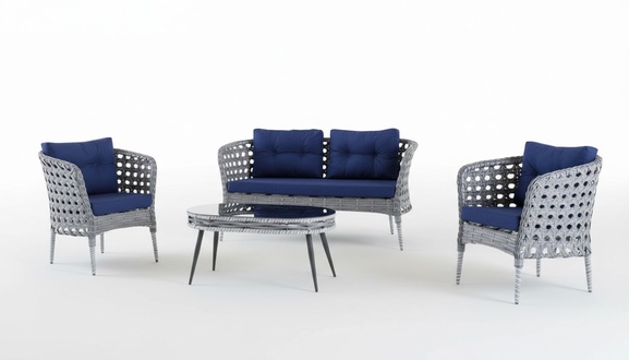 Garten MÃ¶bel SitzmÃ¶bel Sofagarnitur Terrasse Tisch Sofa Couch 4tlg. Set