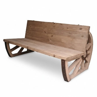 Gartenbank Holz Parkbank Massiv Sitzbank Garten GartenmÃ¶bel 3 Sitzer Rad MÃ¶bel