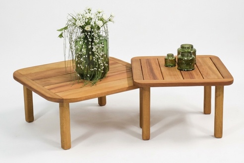GartenmÃ¶bel Set 2x Couchtische Kaffeetische Designertische Quadratische Tische