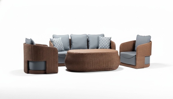 GartenmÃ¶bel Sitzgarnitur MÃ¶bel Sitzgruppe Sofa Couch Polster Garten Terrasse