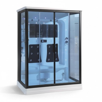 Glaskabine Komfortdusche Duschkabine Wellnesskabine WÃ¤rmekabine 160x100 cm