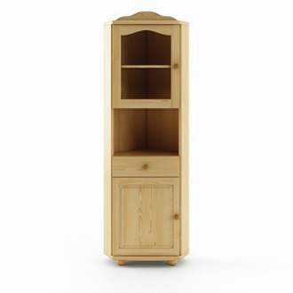 Glasvitrine Eckvitrine Eck Schrank Echtes Holz Massivholz Neu Vitrinen SchrÃ¤nke