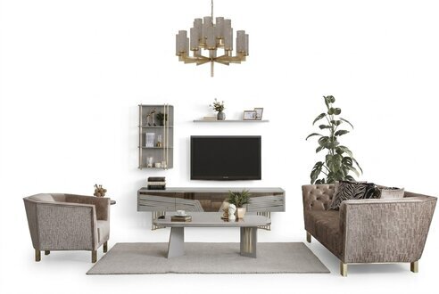 Graue Wohnzimmer HolzmÃ¶bel Designer TV-Schrank WandschrÃ¤nke WohnmÃ¶bel