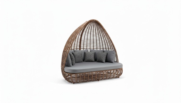 Grauer Dreisitzer Garten SitzmÃ¶bel Textil Sofa Edle Terrassen Modern MÃ¶bel