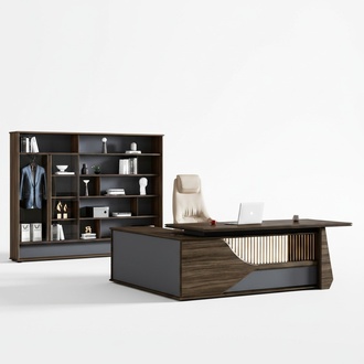 Hochwertiger BÃ¼rotisch Designer Chef MÃ¶bel Schreibtisch Eckschreibtisch