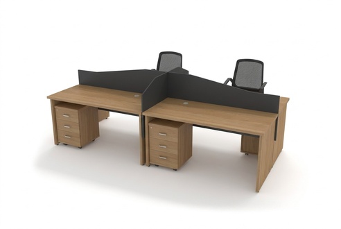 HolzmÃ¶bel BÃ¼roeinrichtung GroÃer Schreibtisch Design Arbeitszimmer