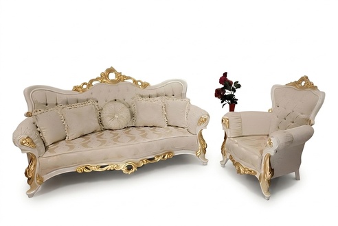 Klassische Couch Wohnzimmer Sofagarnitur MÃ¶bel einrichtung 3+1 Sitz Sofa