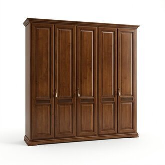 Klassischer Kleiderschrank MÃ¶bel SchrÃ¤nke Schlafzimmer Design Braun Neu