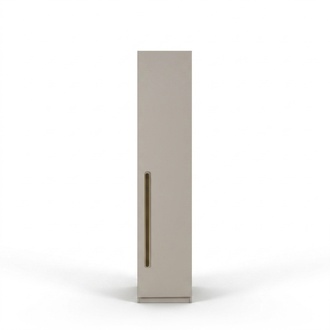 Kleiderschrank aus Holz in Beige modern eleganter Stauraum