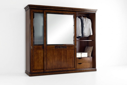 Kleiderschrank Schlafzimmer Schrank Luxus Vaccari cav giovanni Massivholz