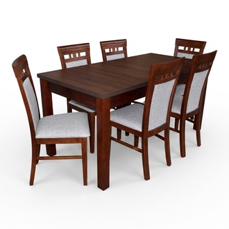 Komplette Esszimmer Garnitur Tisch 6x StÃ¼hle Luxus Essgruppe Set Neu