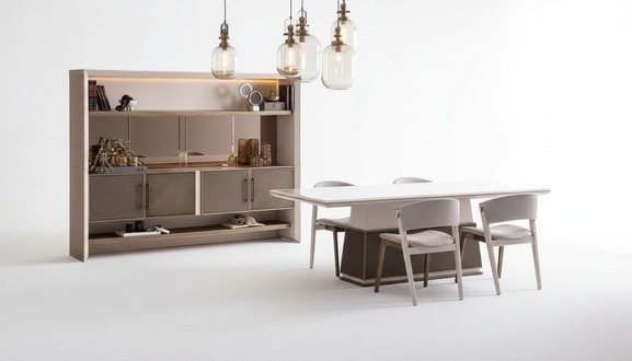 Luxus 6tlg Esszimmer Set Esstisch 4x StÃ¼hle Sideboard 6tlg. Set Design