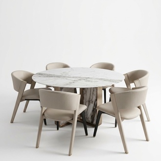 Luxus Esszimmer set Esstisch 6x StÃ¼hle Esszimmergruppe Design Essgruppe Neu
