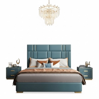 Luxus Schlafzimmer Bett Design Polster Doppel Hotel Betten MÃ¶bel 180x200