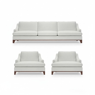 Luxus WeiÃ Designer Sofagarnitur Wohnzimmer Einrichtung Komplett 3tlg Neu