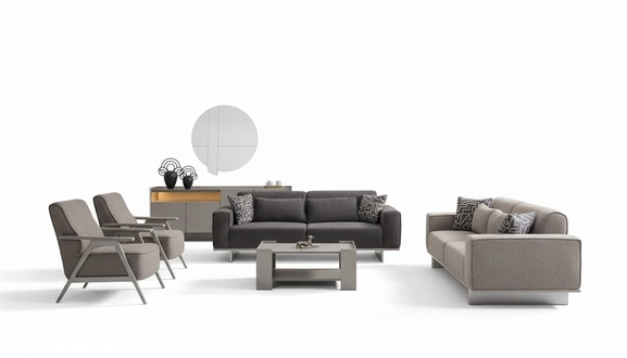 Moderne Stoff Polster Sofagarnitur Couch Sofa Set Couchen SitzmÃ¶bel 4tlg.