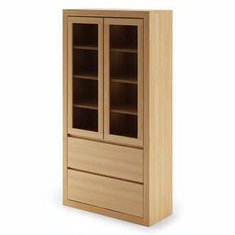 Moderne Vitrinen Schrank Vitrine Handarbeit Vollholz SchrÃ¤nke Massiv Holz Eiche