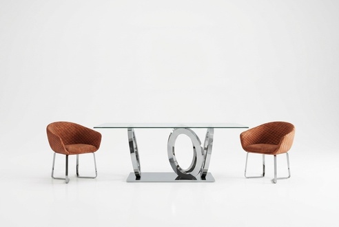 Moderner Designer Esszimmer Esstisch KÃ¼chentisch Glasplatte Stil MÃ¶bel