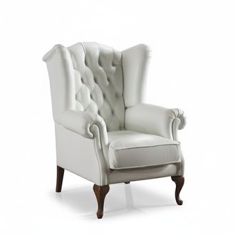 Ohrensessel Leder Einsitzer Chesterfield Couch Sofa Polster MÃ¶bel Neu