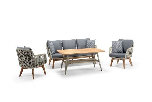 RattanmÃ¶bel Sofagarnitur Garten Terrasse Set MÃ¶bel Lounge Balkon Outdoor 4tlg.