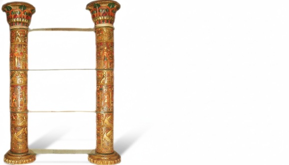 Regal Glas Vitrine Ãgyptische Regale Vitrinen XXL SÃ¤ulen 240cm SÃ¤ule