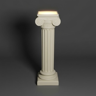 SÃ¤ule Lampe Steh Leuchte Skulptur Stand Leuchten Figur Skulpturen