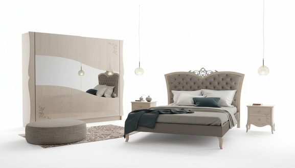 Schlafzimmer Bett 2x Nachttische Luxus Komplette Sets MÃ¶bel Zimmer 4tlg.