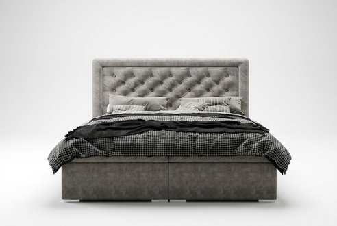 Schlafzimmer Chesterfield Boxspring Bett Doppel Betten Polster Kasten