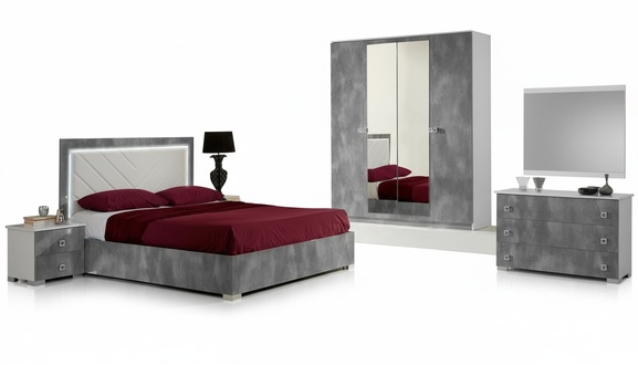 Schlafzimmer Italienische MÃ¶bel Set Luxus 6tlg. Bett Betten Schrank Kommode