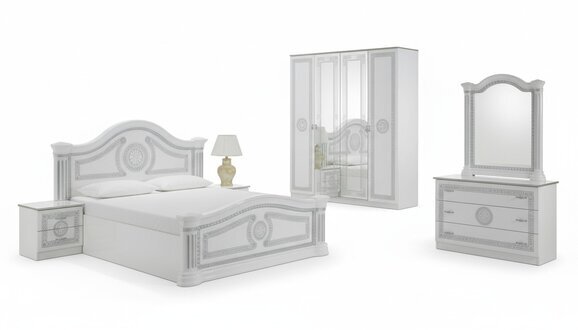 Schlafzimmer Italienische MÃ¶bel Set Modern Luxus 6tlg. Bett Betten Schrank