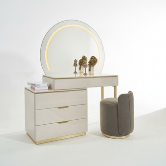 Schminktisch Set Konsole Spiegel Schlafzimmer MÃ¶bel Design Hocker Set Neu