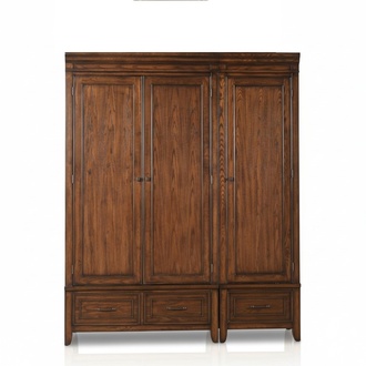 Schrank 2x Kleiderschrank Holzschrank Massiv Braun Holz SchrÃ¤nke Schlafzimmer