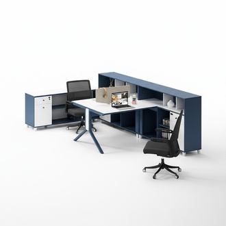 Schreibtisch Regal Doppelter Arbeitsplatz BÃ¼ro Einrichtung MÃ¶bel