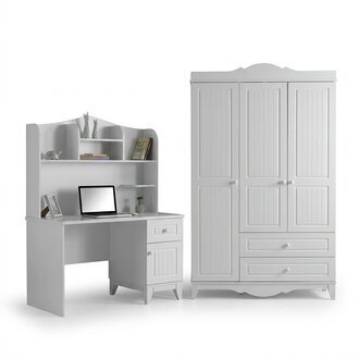 Schreibtisch Stauraum Kleiderschrank Elegantes Design Stilvolle WohnrÃ¤ume MÃ¶bel