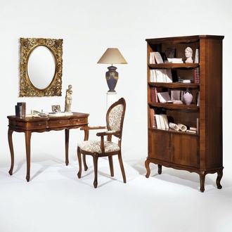Set Tisch mit Spiegel Tische Sessel Stuhl Set Retro-Stil Schrank MÃ¶bel 3tlg