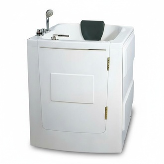 Sitzbadewanne Kompaktbadewanne Badewanne mit TÃ¼r Komfortbadewanne 95x85 cm