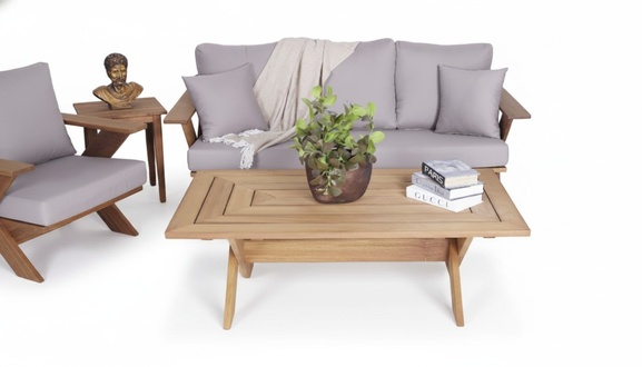 SitzmÃ¶bel GartenmÃ¶bel Sofa 3 Sitzer Holz Couchtisch MÃ¶bel TerrassenmÃ¶bel