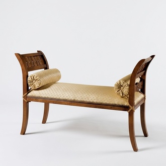 SitzmÃ¶bel Sitzbank Polsterbank Wohnzimmer Klassische Hocker Textil MÃ¶bel BÃ¤nke