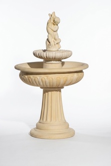 Springbrunnen Froschbrunnen Brunnen Steinbrunnen Fontaine 154cm