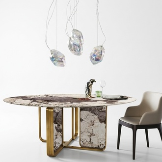 Stein Esstische Runden Tische Design Tisch Rund MÃ¶bel Esszimmer Modern Neu