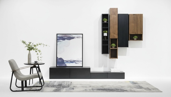 TV-MÃ¶bel SchrankwÃ¤nde Regal Wohn Wand SchrÃ¤nke Side Low Board
