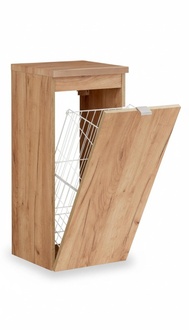 Universelle HÃ¤ngeschrank Schrank BadmÃ¶bel mit einem WÃ¤schekorb
