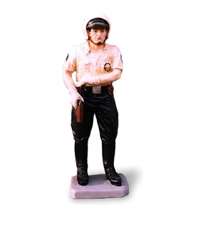 USA Highway Polizist Figur Statue Skulptur Figuren Skulpturen Dekoration