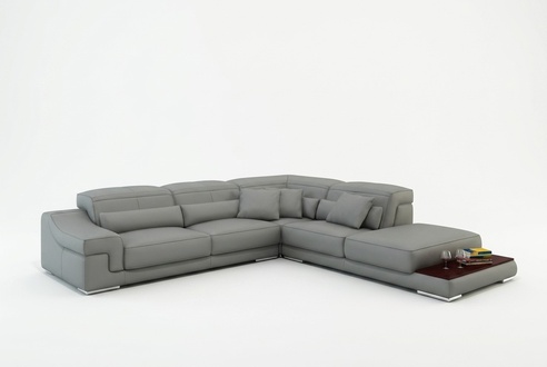 Verstellbare Leder Sitz Polster Eck Couch Sofa Garnitur L Form Sitz Ecke