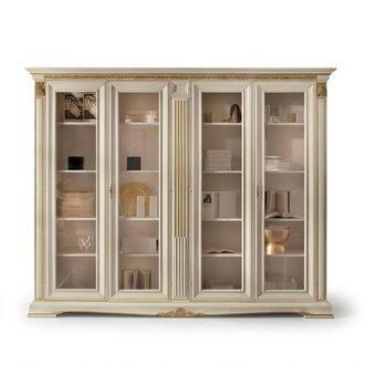 Vitrine Schrank Vitrinen Wohnzimmer Schaufenster SchrÃ¤nke Design Barock Rokoko Massivholz